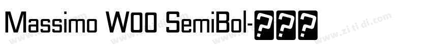 Massimo W00 SemiBol字体转换 Massimo W00 SemiBol字体转换